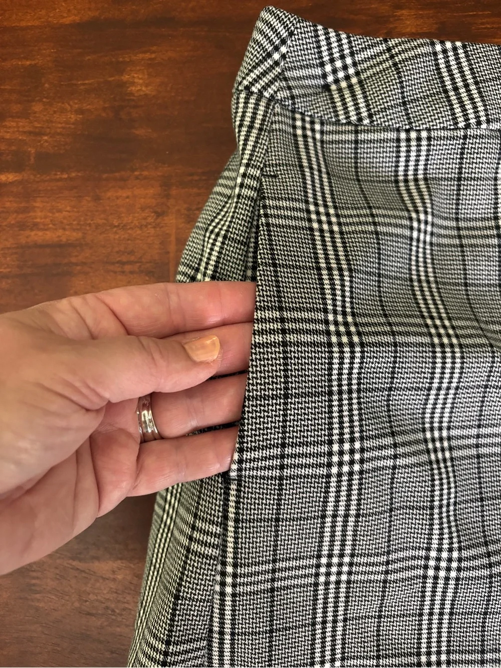 A New Day Mini Skirt Plaid Wrap Around Size 4
